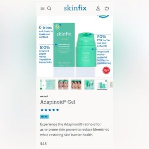 Brand new Skin Fix Adapinoid® Gel